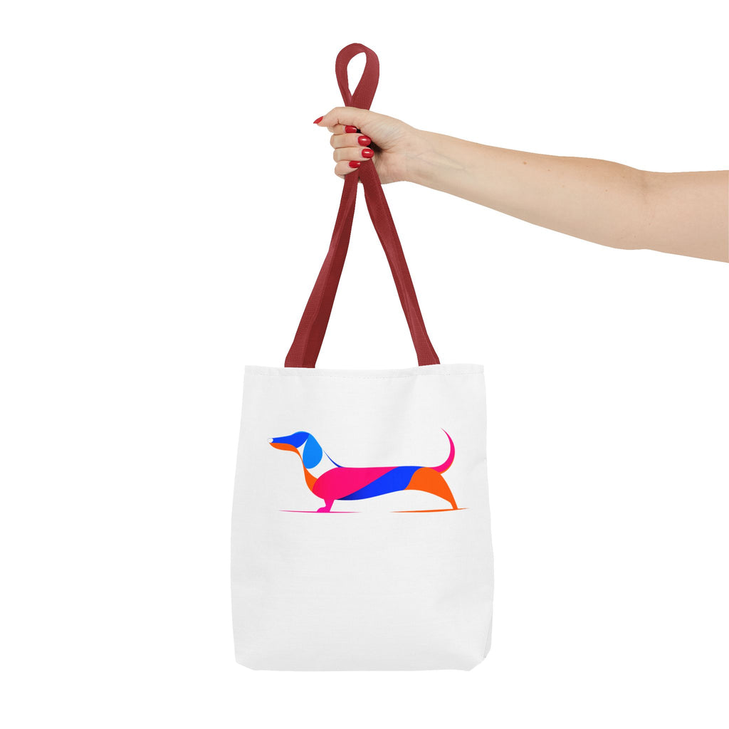 Neon Dachshund Tote Bag