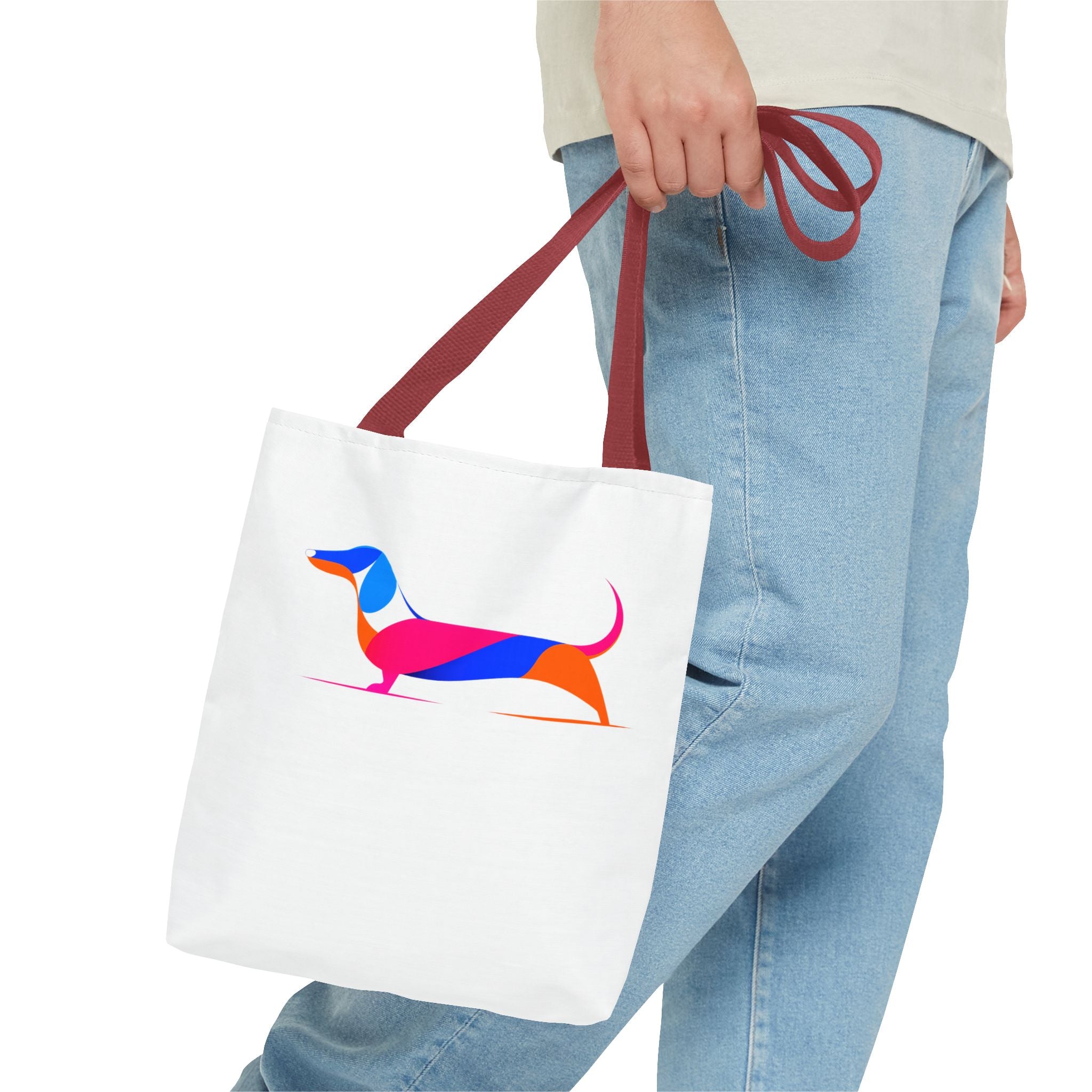 Neon Dachshund Tote Bag