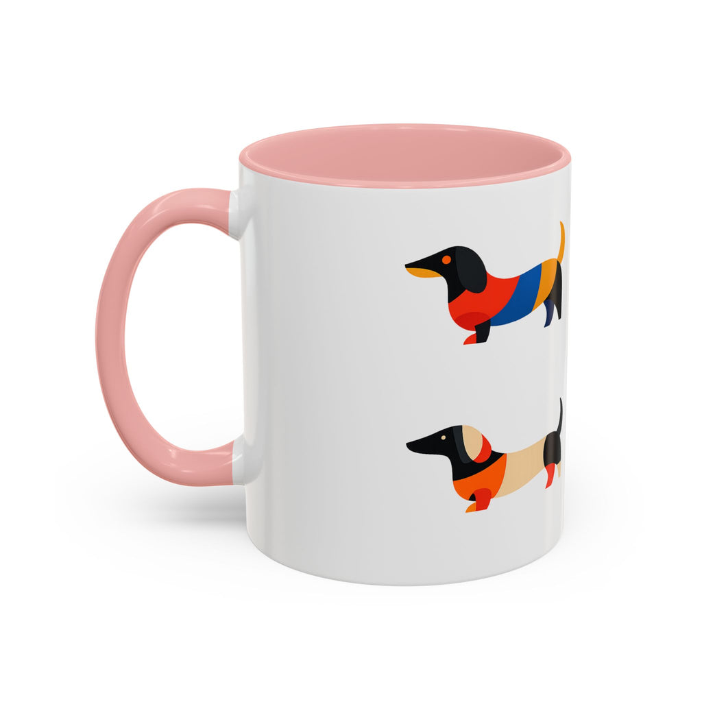 Colorful Dachshund Accent Coffee Mug (11/15oz)