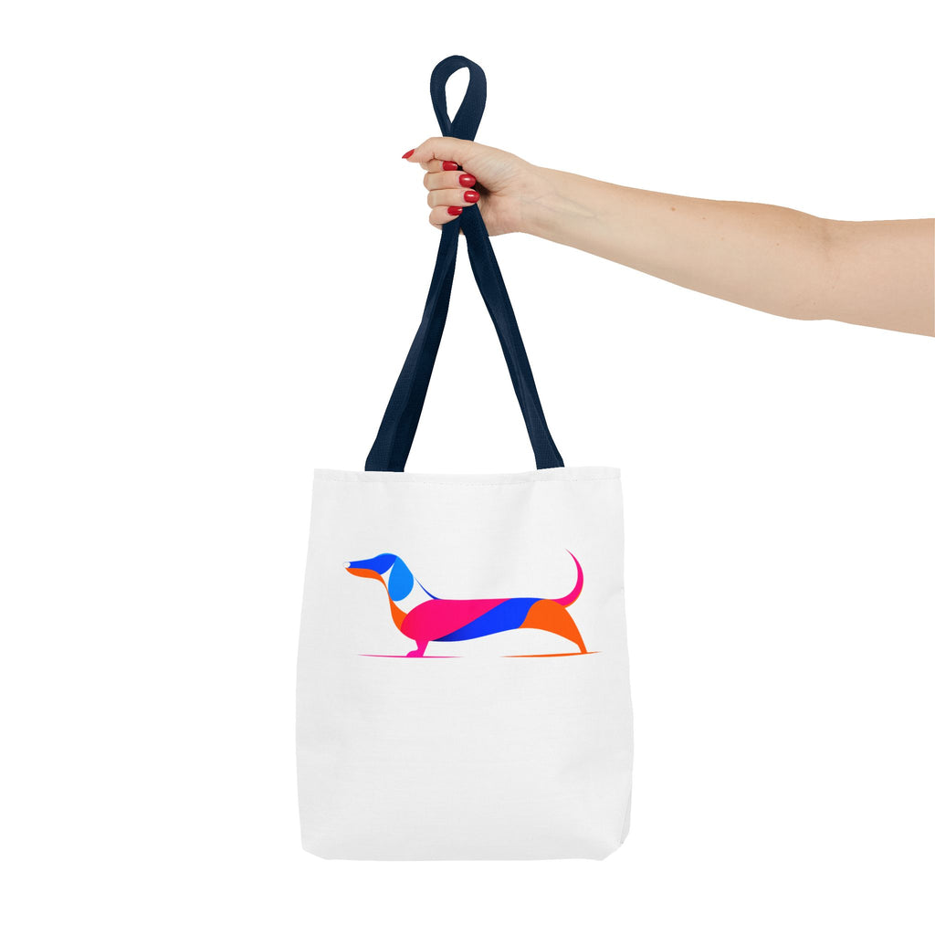 Neon Dachshund Tote Bag