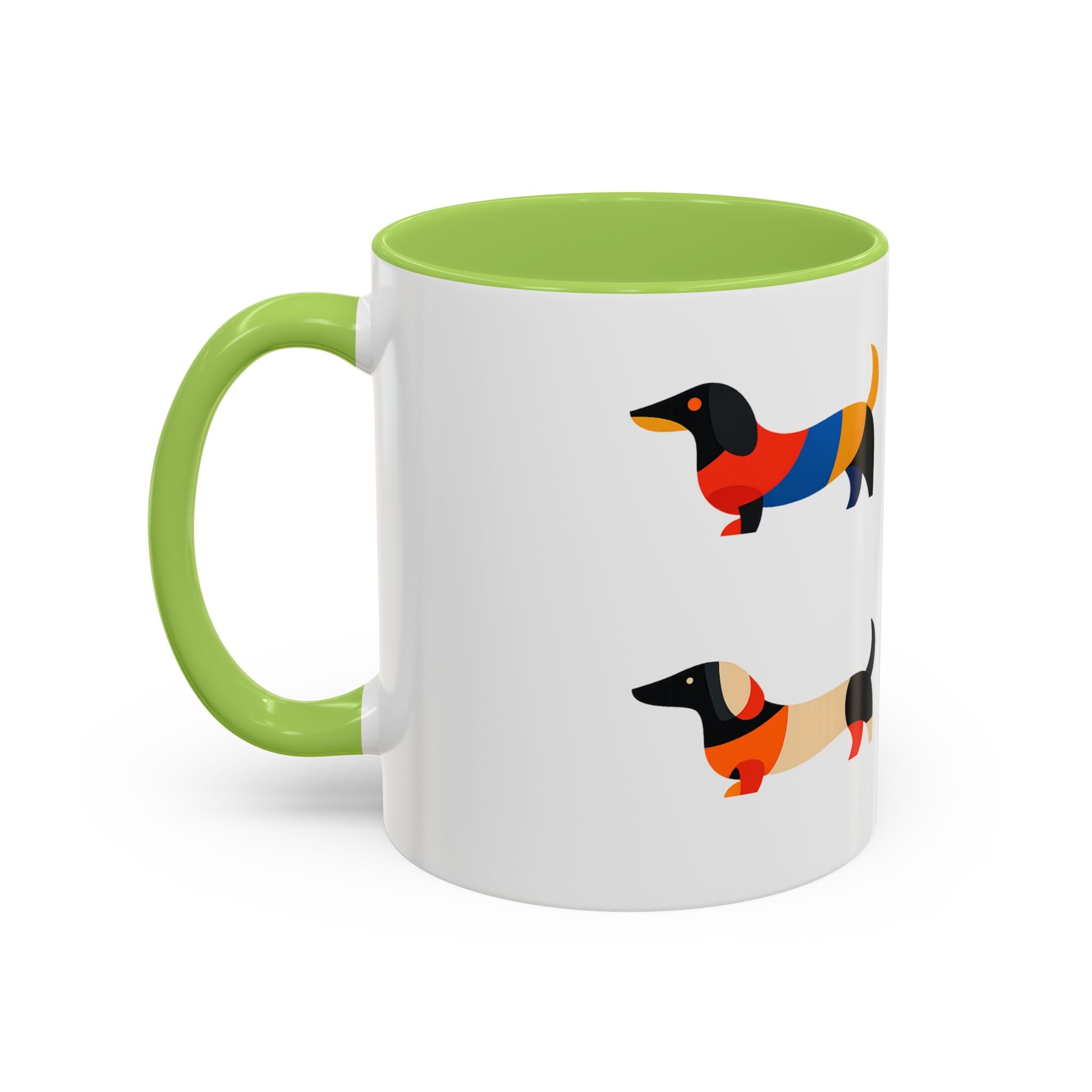 Colorful Dachshund Accent Coffee Mug (11/15oz)