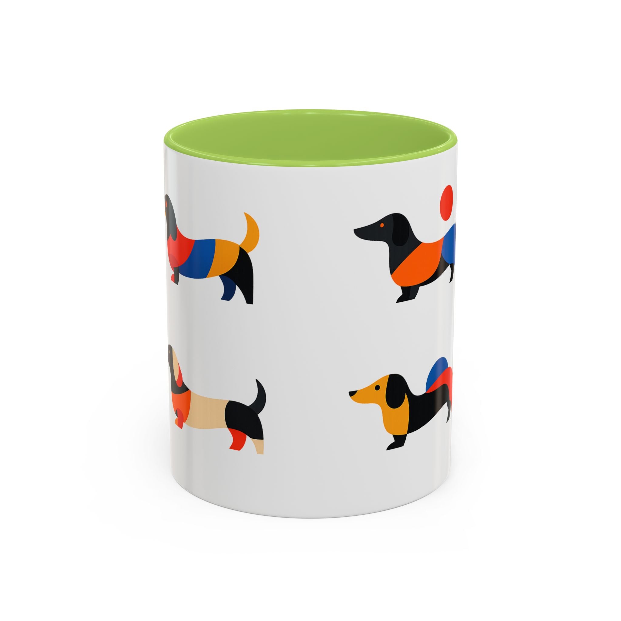 Colorful Dachshund Accent Coffee Mug (11/15oz)