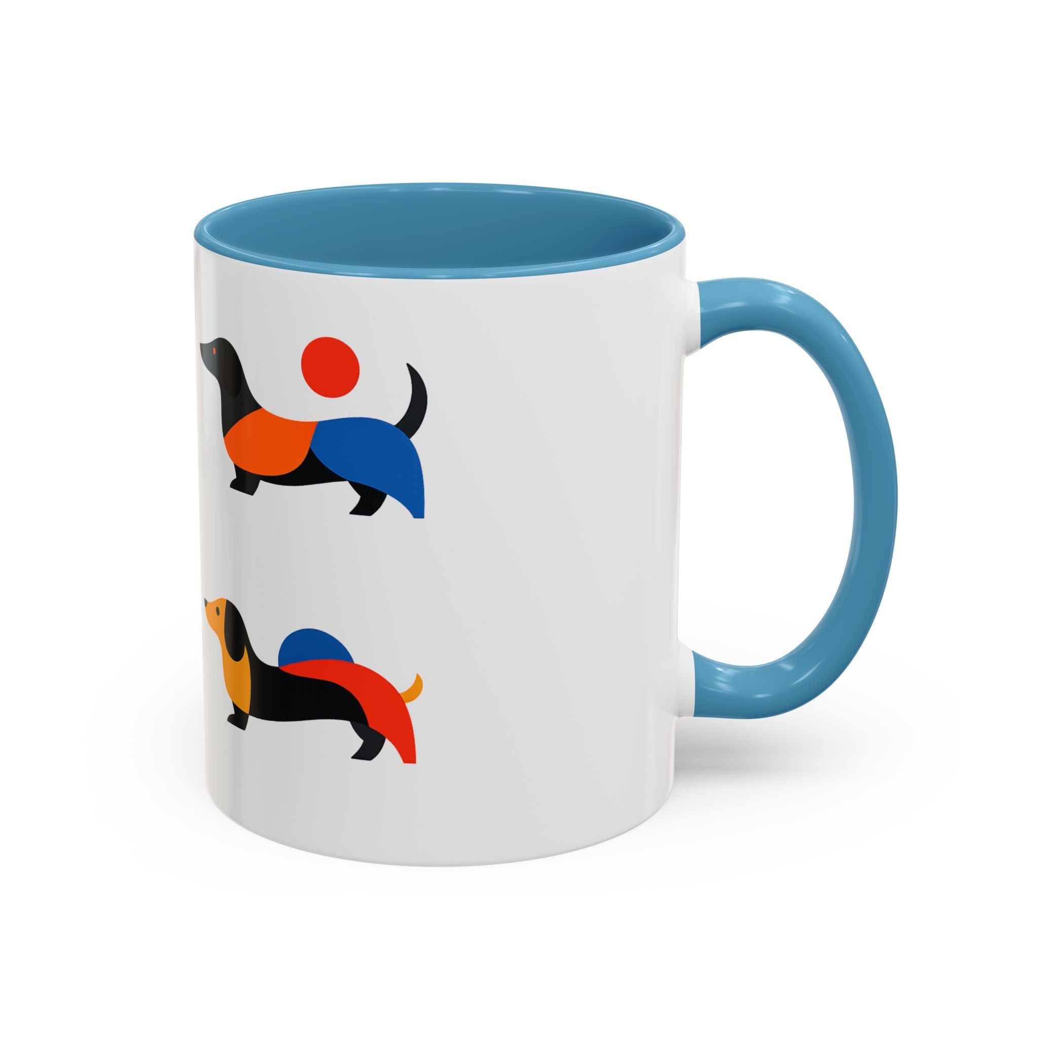 Colorful Dachshund Accent Coffee Mug (11/15oz)