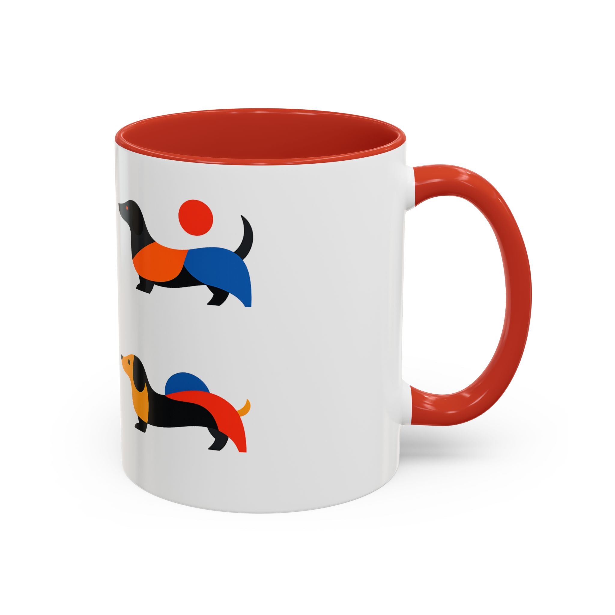 Colorful Dachshund Accent Coffee Mug (11/15oz)