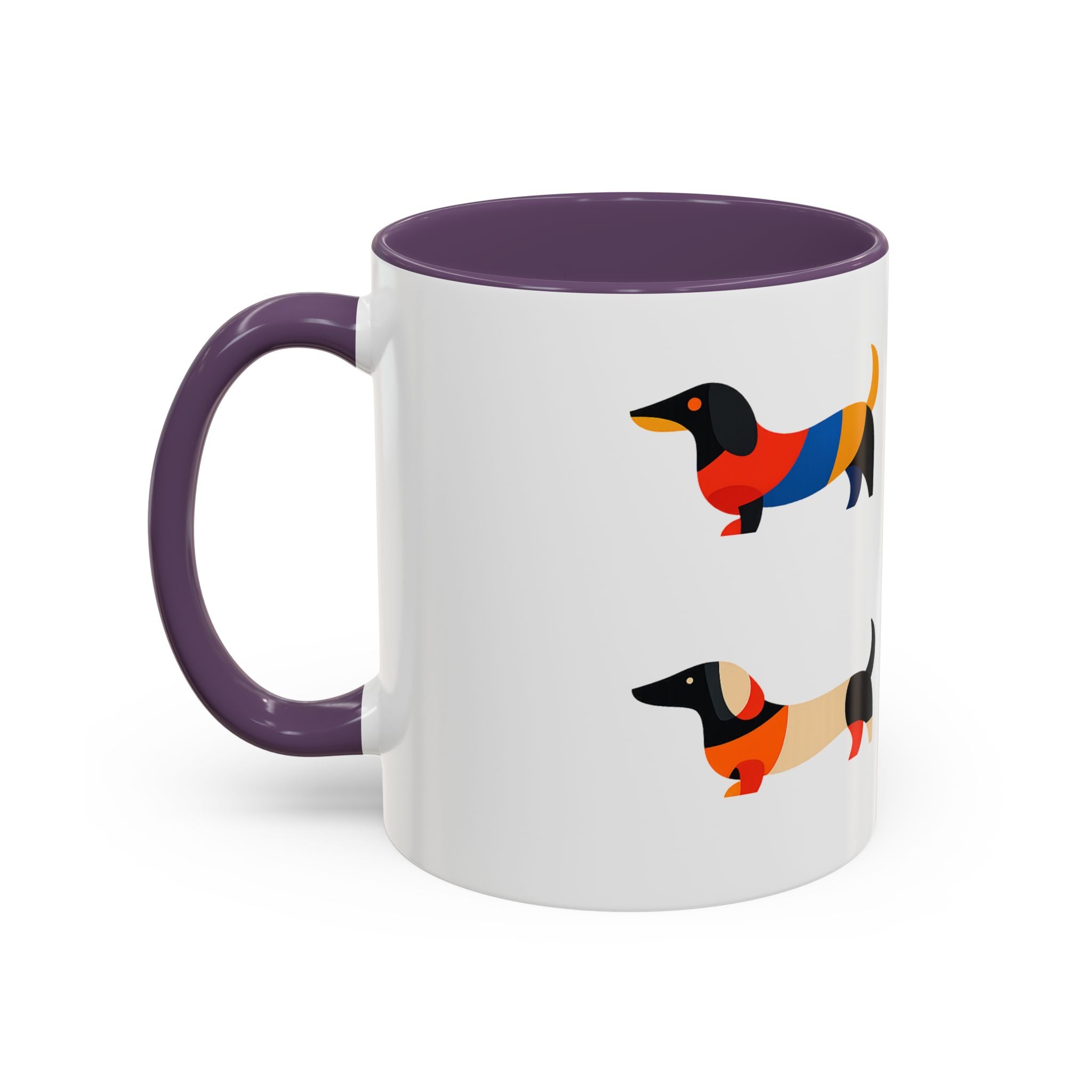 Colorful Dachshund Accent Coffee Mug (11/15oz)