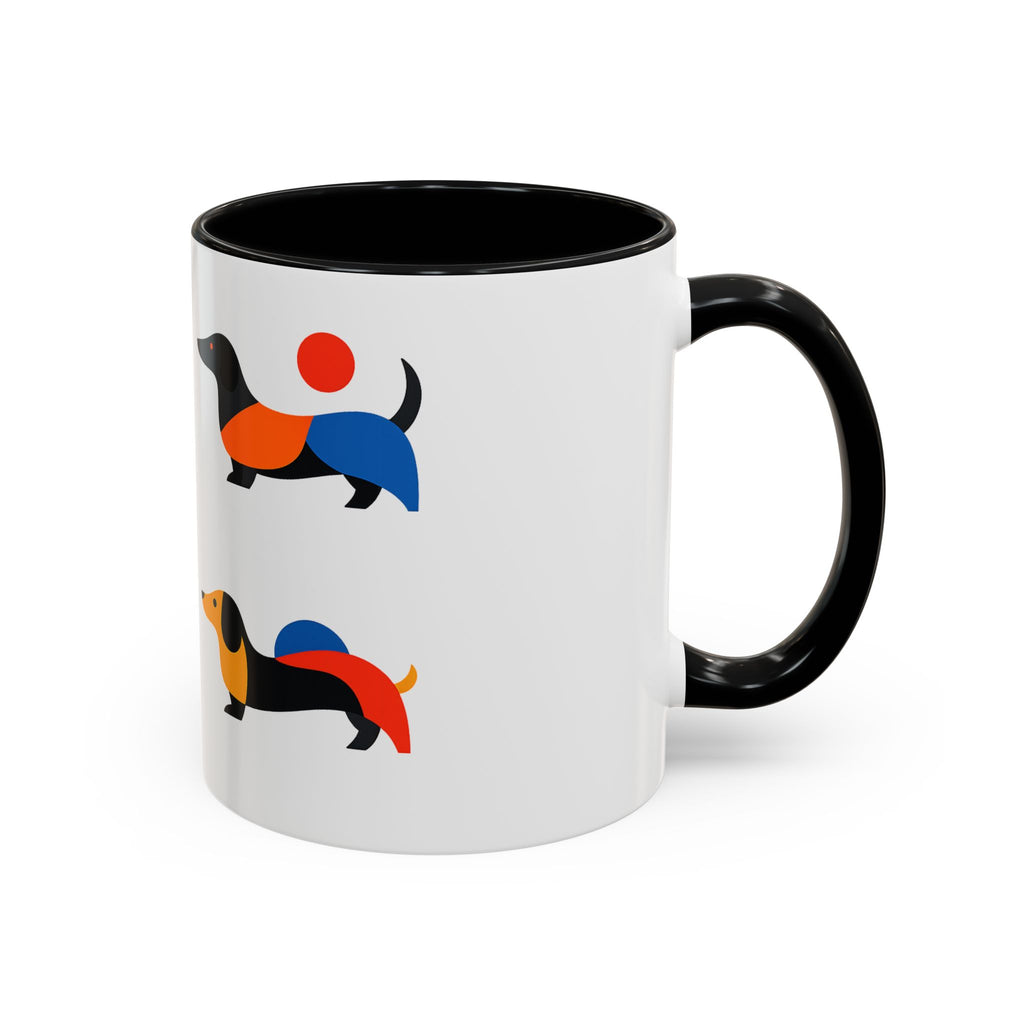 Colorful Dachshund Accent Coffee Mug (11/15oz)