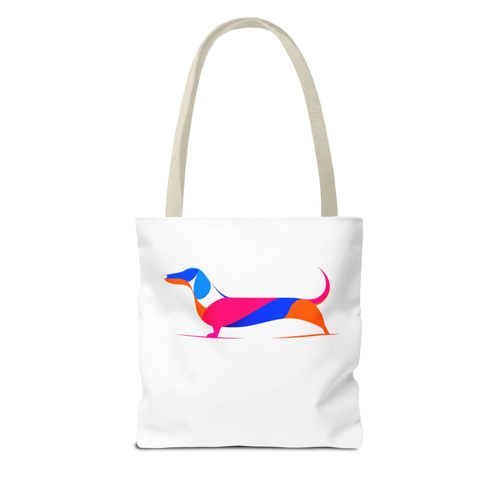 Neon Dachshund Tote Bag