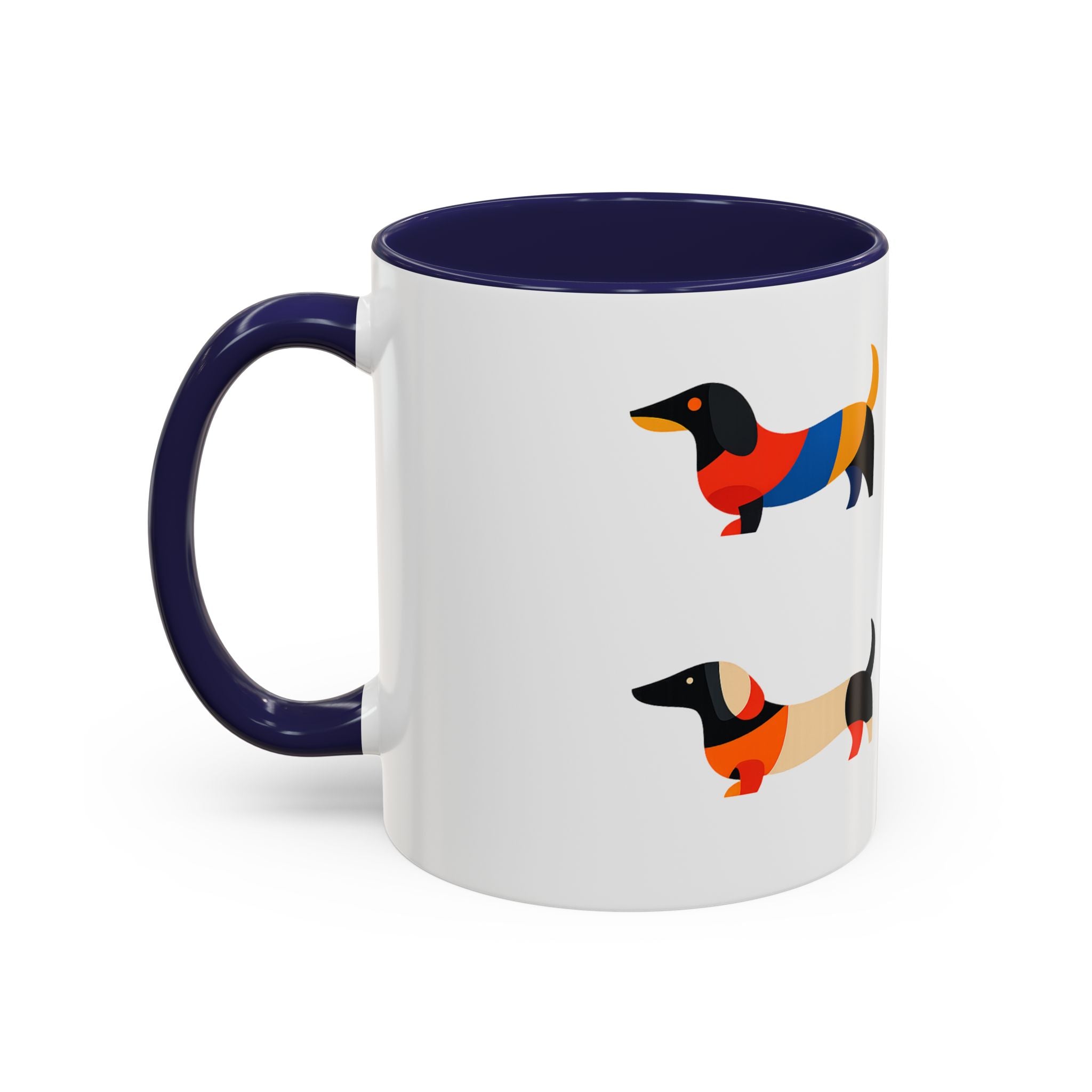 Colorful Dachshund Accent Coffee Mug (11/15oz)