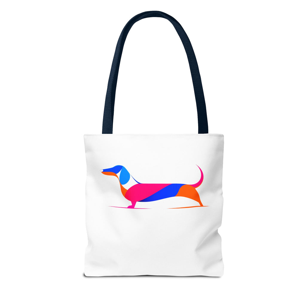 Neon Dachshund Tote Bag