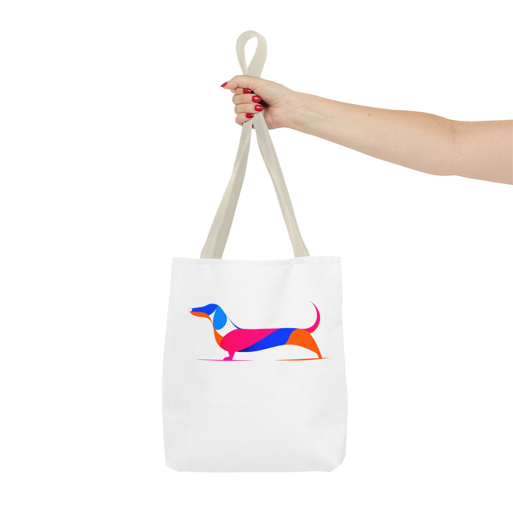 Neon Dachshund Tote Bag