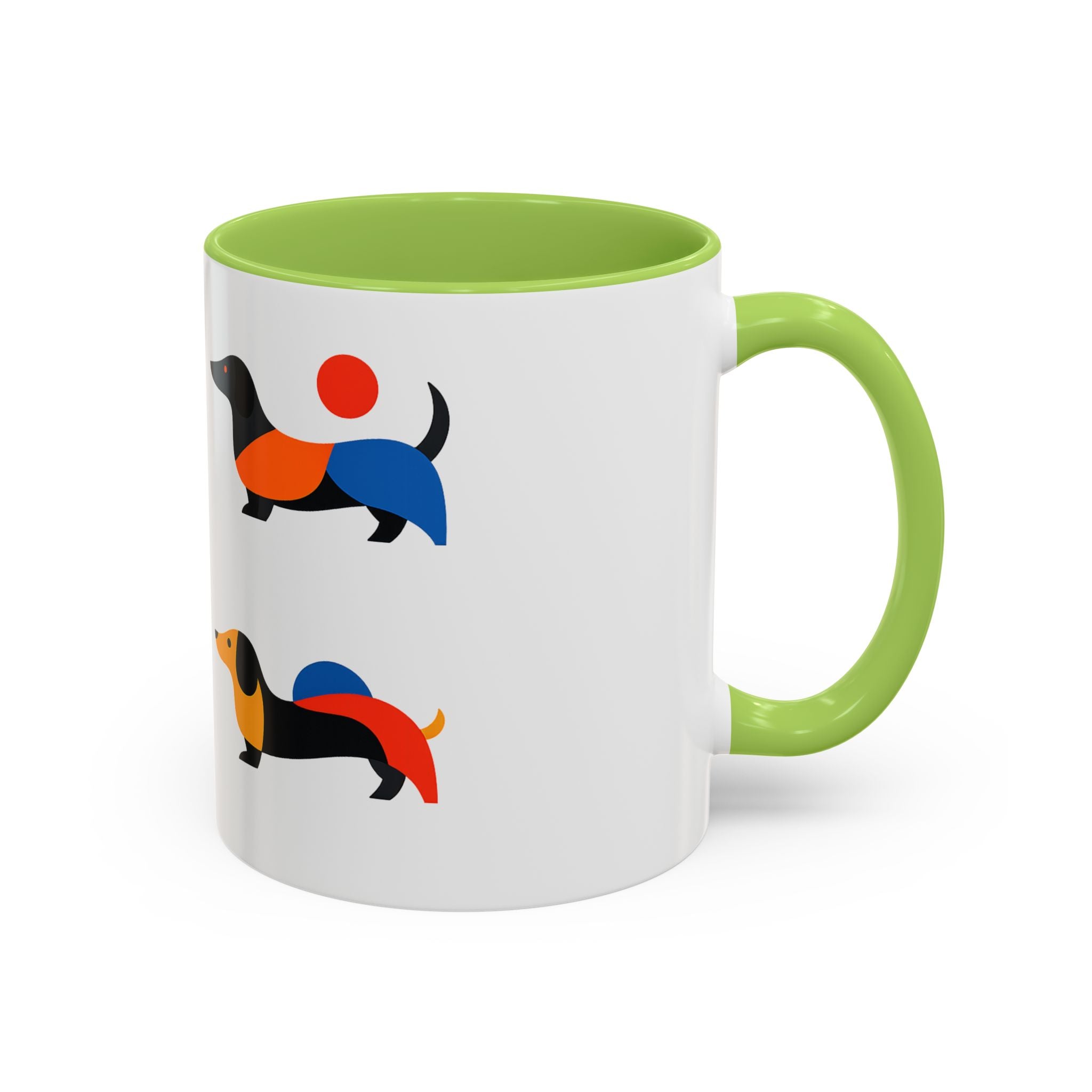 Colorful Dachshund Accent Coffee Mug (11/15oz)