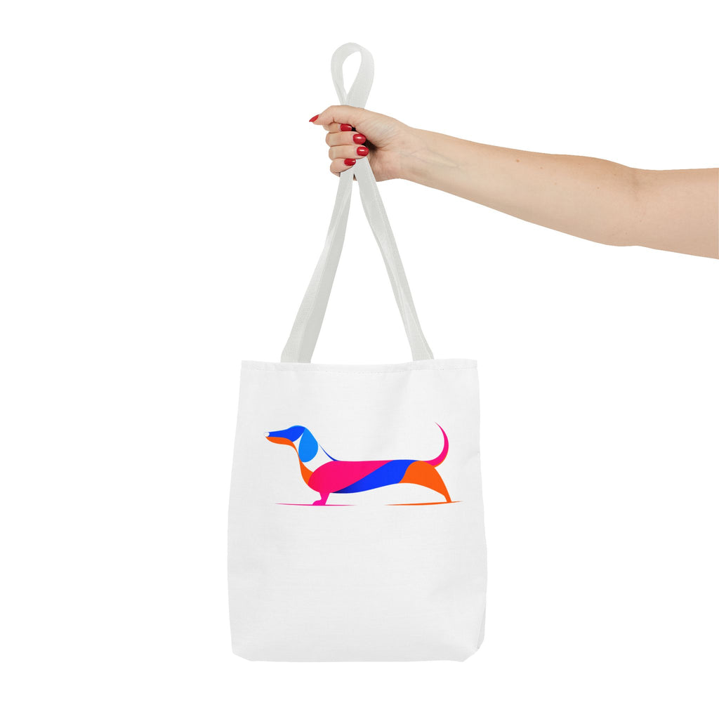 Neon Dachshund Tote Bag