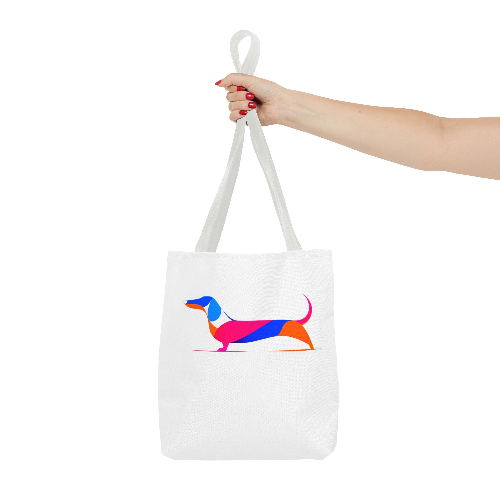 Neon Dachshund Tote Bag