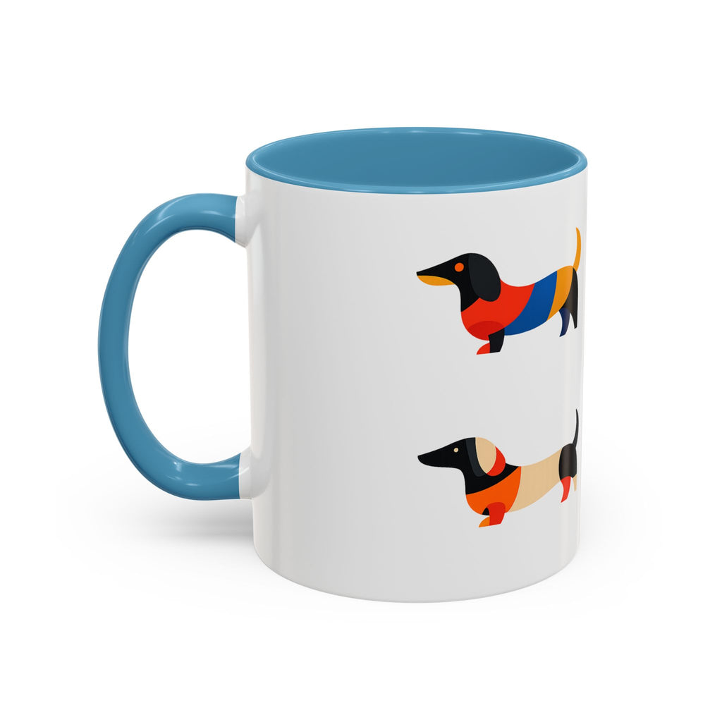 Colorful Dachshund Accent Coffee Mug (11/15oz)