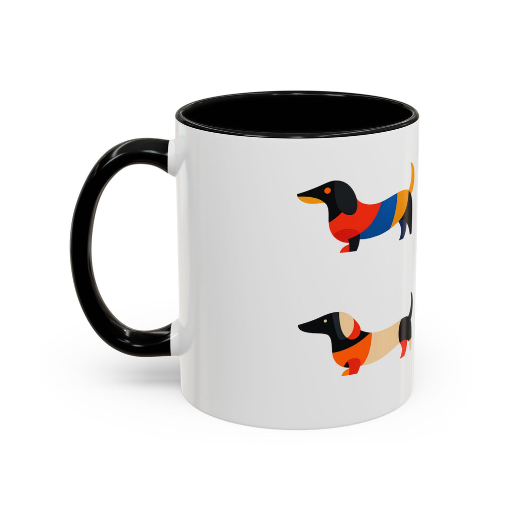 Colorful Dachshund Accent Coffee Mug (11/15oz)