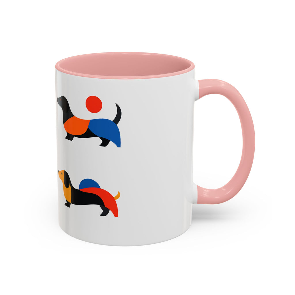 Colorful Dachshund Accent Coffee Mug (11/15oz)