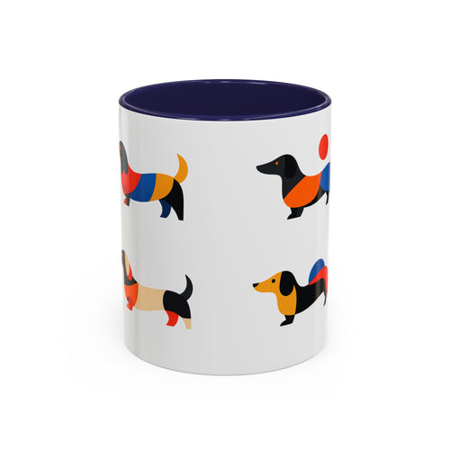 Colorful Dachshund Accent Coffee Mug (11/15oz)
