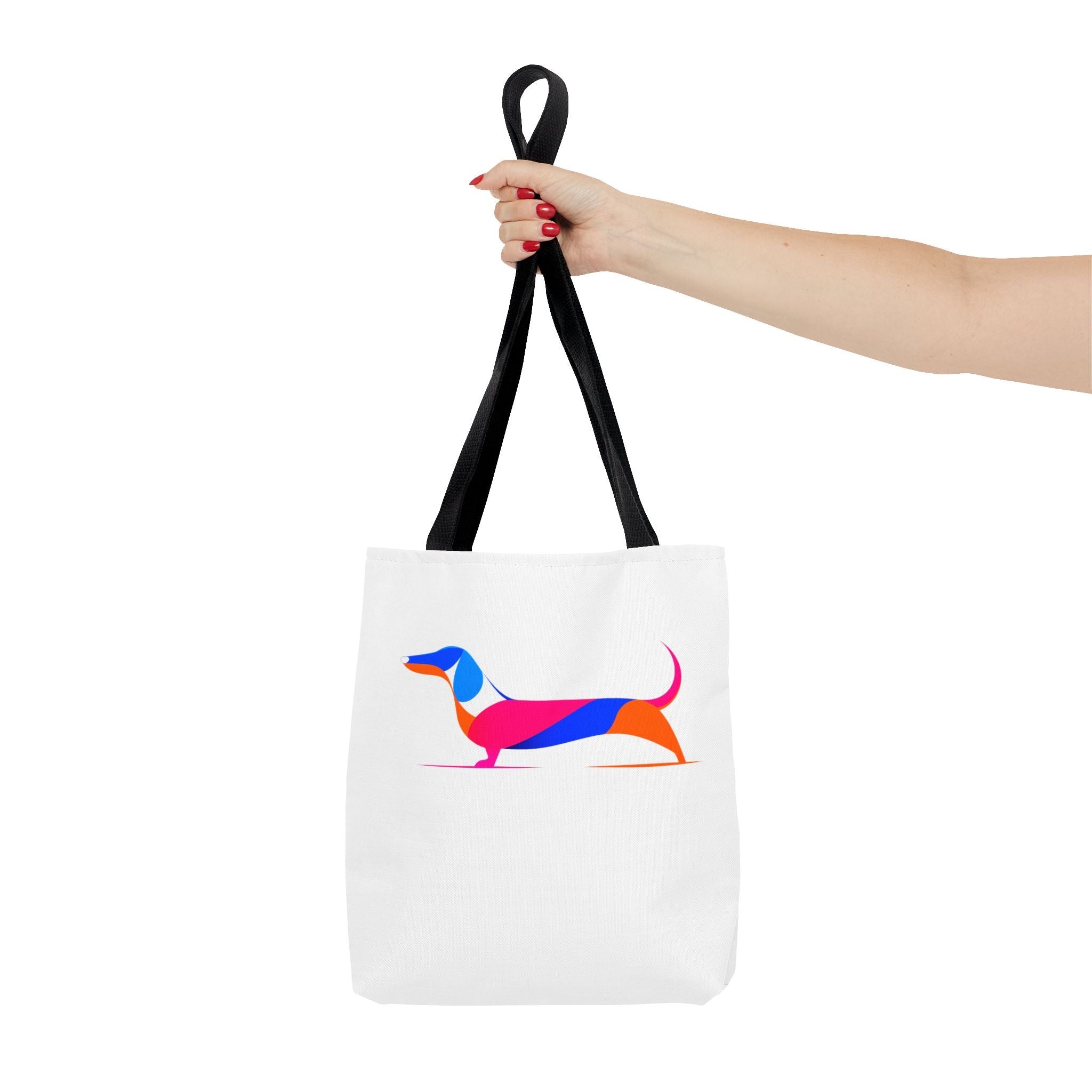Neon Dachshund Tote Bag