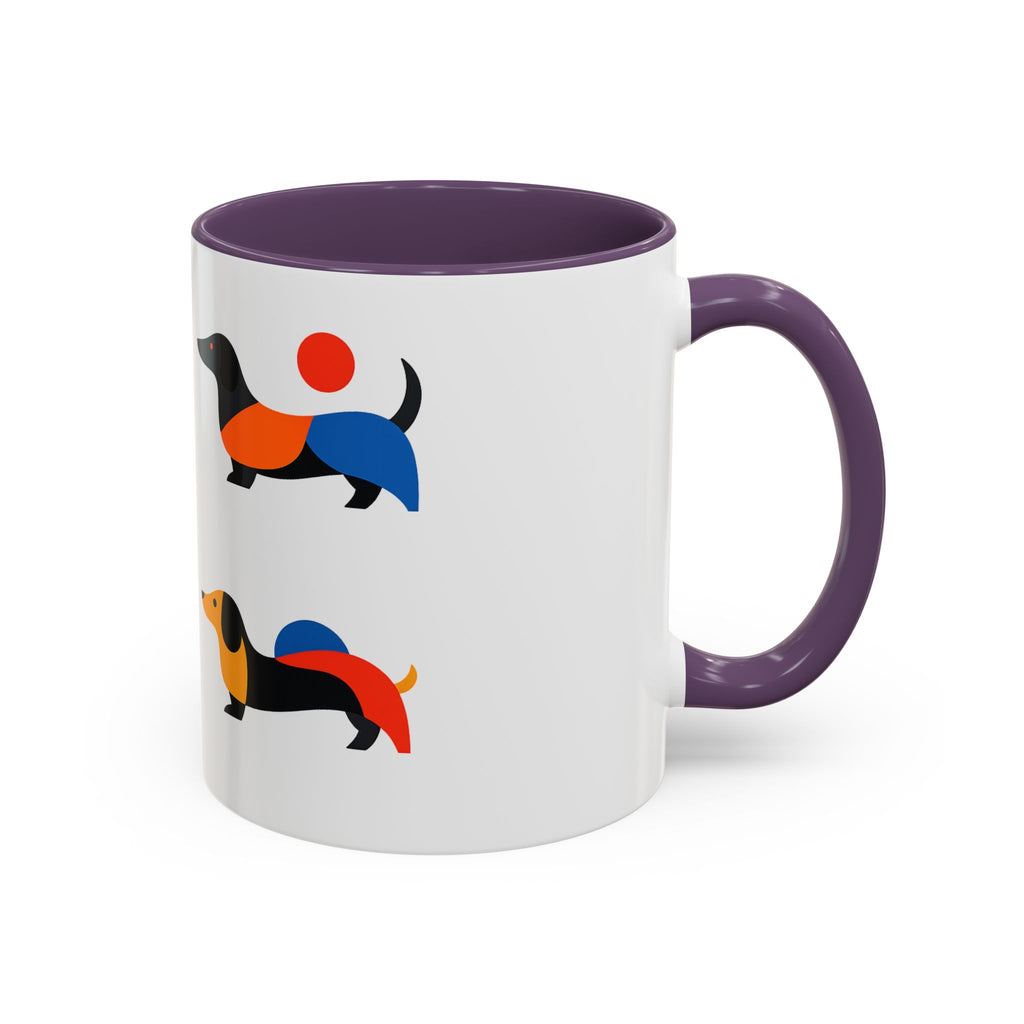 Colorful Dachshund Accent Coffee Mug (11/15oz)