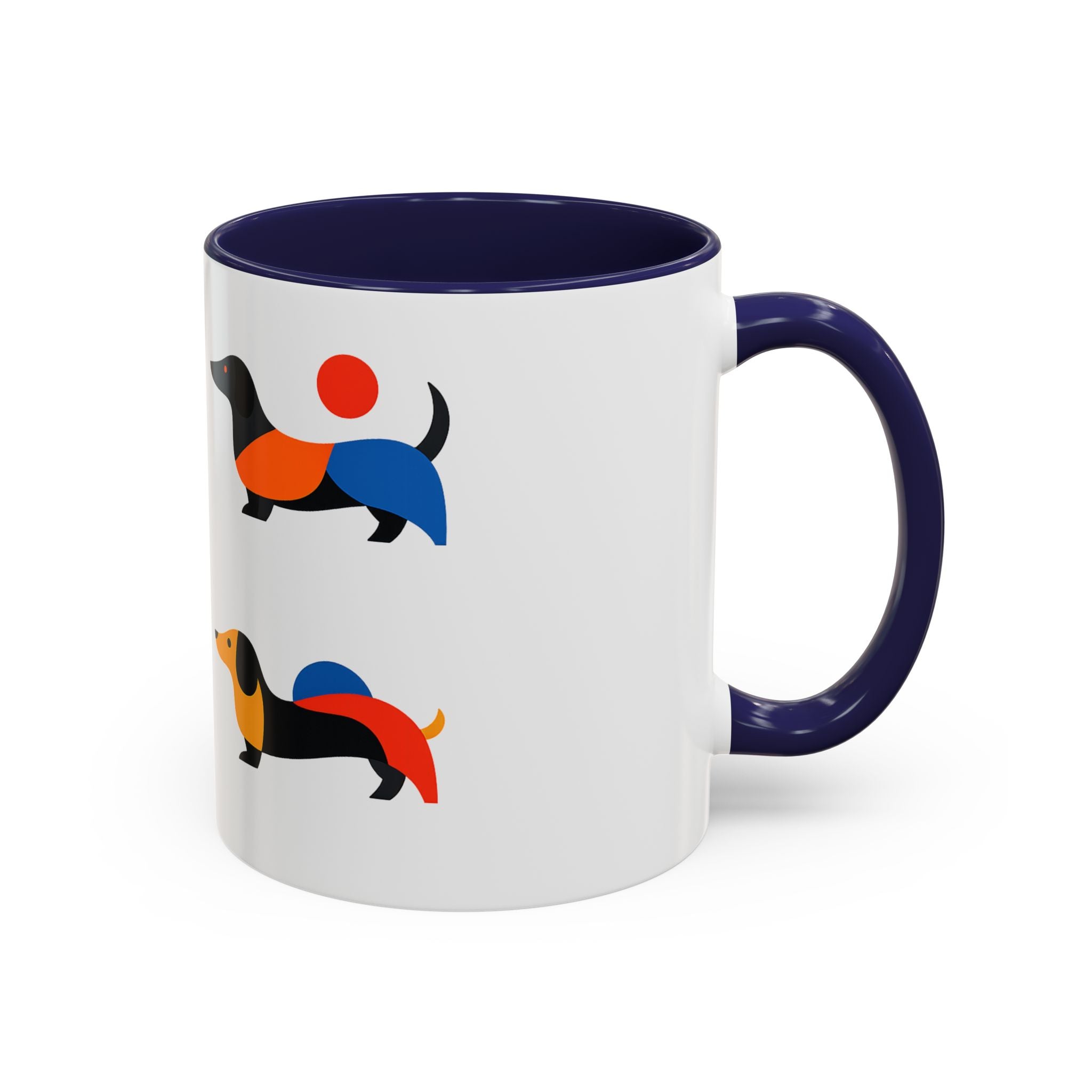Colorful Dachshund Accent Coffee Mug (11/15oz)