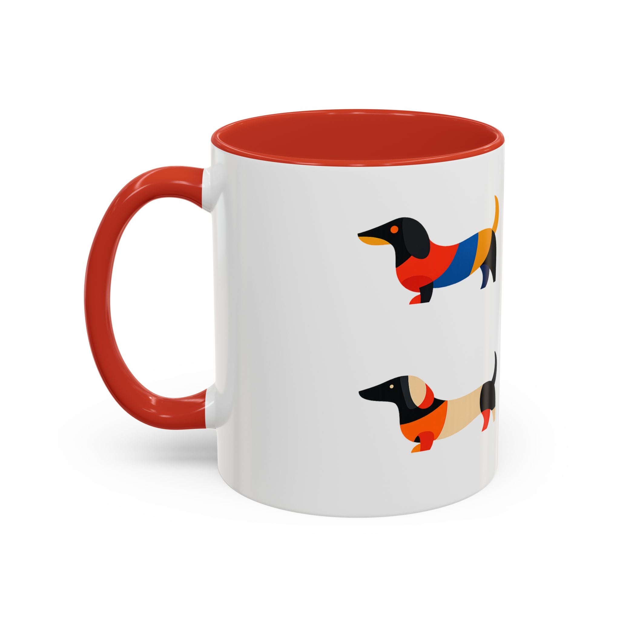 Colorful Dachshund Accent Coffee Mug (11/15oz)